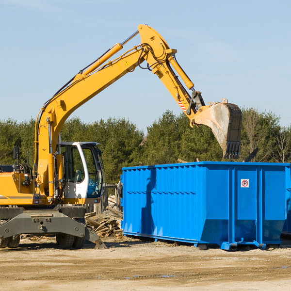 are there any restrictions on where a residential dumpster can be placed in Fithian IL